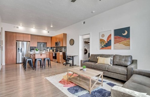 Clearfield Apartment | Upscale 2BR Apartment with Pool, Fitness Center, and Near Hill AFB and Local Dining