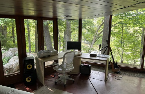 Alto Ski Chalet | Usonian Frank Lloyd Wright Inspired River House on the Thornapple River