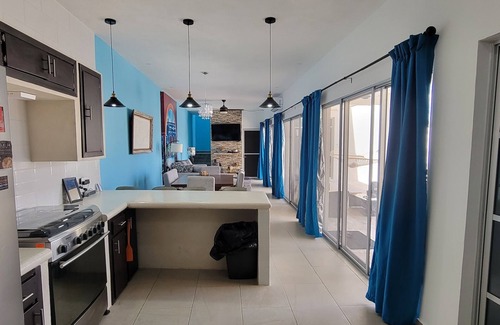 Chelem House | Vacation Oasis 90 sec to beach, with pool, sitting pool, BBQ area & outdoor Bar
