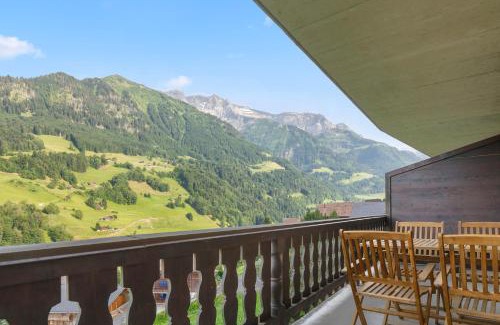 Val d'Illiez Apartment | Val d'Illiez, 6 pers - balcon et vue - parking