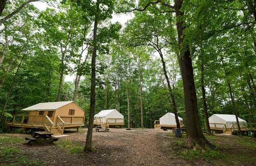 Cuyahoga Falls RV Rental | Valley Overlook, Peninsula, Ohio - Glamping Tent P7