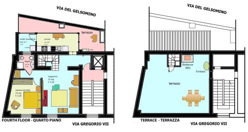 Quartiere XIII Aurelio Apartment | Vatican Penthouse Near S.Peter's Square