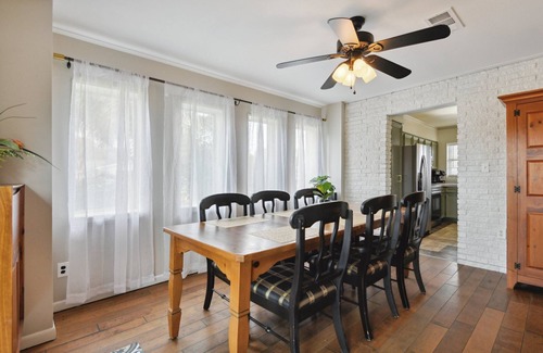 Gulfport House | Venetian Garden Retreat with Arcade Games & Hot Tub