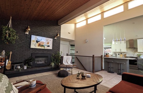Vernon House | Vernon with a View - Family home with Pool + Hot Tub