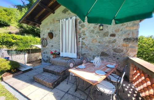 Camporgiano Villa | Very private Sympathetically Restored Barn With Private Pool, Country Views WIFI