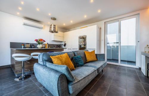 St. Julian's Apartment | Vibrant Penthouse with Terrace St Julians Sleeps 4