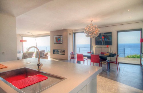 Corbara Villa | Villa 130m2, 180° panoramic sea view, 5 pers. heated infinity pool