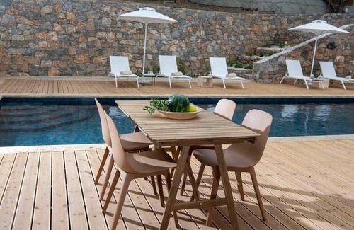 Vrachasi Villa | Villa Adagio: 5BR Luxury Villa with Eco Heated Pool