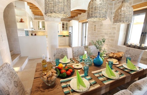 Asteri Villa | Villa Athene-modern natural stone villa with sea views, close to the beach