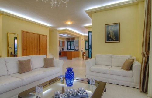 Kato Valsamonero Villa | Villa Balsam: Luxury villa with private swimming pool, garden, and barbeque.