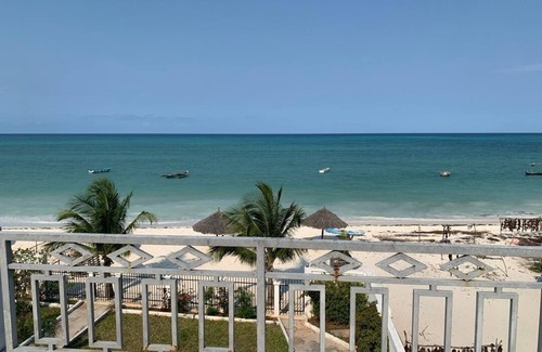 Pwani Mchangani Villa | Villa Blue FishnIt's is Beach Front Villa with Swimming Pool suitable for famil