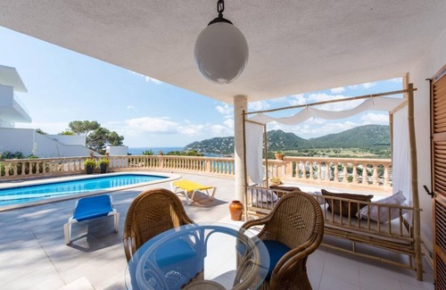 Capdepera House | Villa Canyamel with pool and sea view approx. 200 sqm, near beach, garden, 3 bedrooms with A/C air conditioning, 2 bathrooms, BBQ grill, restaurants, WLAN available