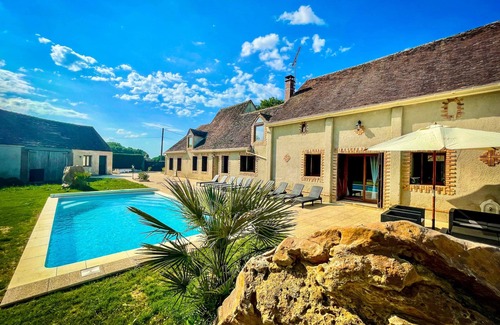 Chantecoq Villa | Villa Cocorico (45) 30 pers-piscine-1h30 Paris
