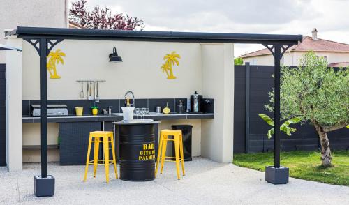 Bon-Encontre Villa | Villa des palmiers - Magnifique villa avec piscine chauffée et terrain de pétanque