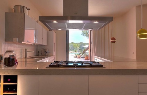 Sant Josep de sa Talaia Villa | Villa Ibiza Resort, pool, close to the beach, sea view, for romance + relaxation