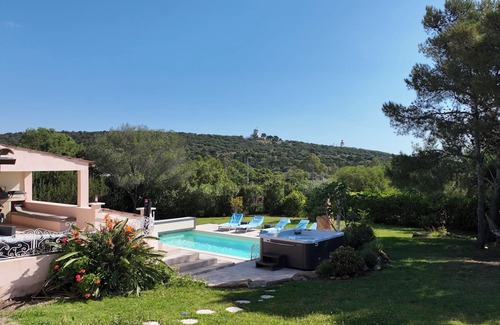 Porto-Vecchio Villa | Villa La Chiappa Seaside heated pool, Spas, air conditioning, Petanque court