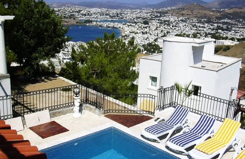 Bodrum City Center Villa | Villa Leila with Sea Breezes, Private Pool and Magnificent Sea Views