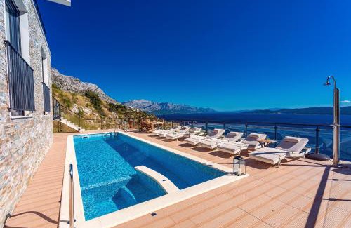 Lokva Rogoznica Villa | Villa Mia with private pool, Whirlpool, gym, sauna, seaviews