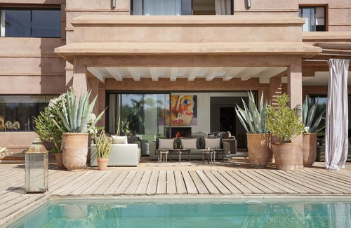 El Aggada Villa | Villa MISH-MISH en exclusivité en Palmeraie - Piscines & Tennis (7 rooms/14 pers.)