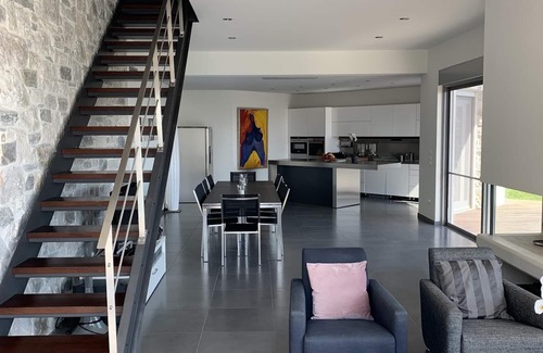 Agii Apostoli Villa | Villa Nafsika with spectacular views of the Aegean Sea