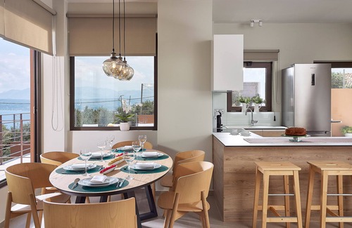 Sternes Villa | Villa Niolos II, Peaceful Hillside Villa With Spectacular Views, Near Marathi