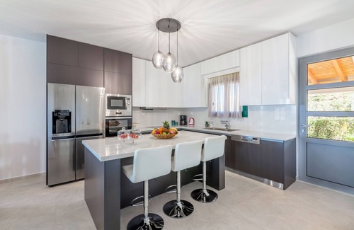 Agia Pelagia Villa | Villa Ourania with private pool and panoramic view, Sleeps 24+