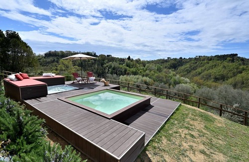 Palaia Villa | Villa Riparossa in den Hügeln der Toskana