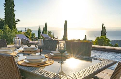 Kalamata Villa | Villa Sadova Private pool Panoramic view