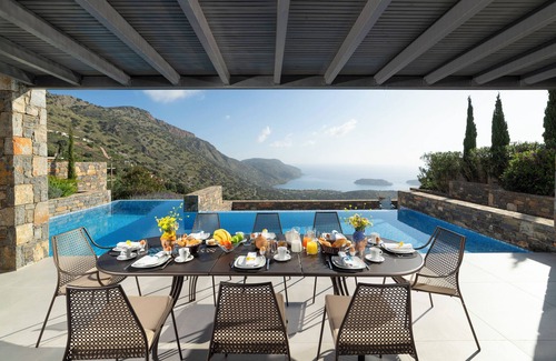 Kounelion Villa | Villa Sendal with Stunning Views to Spinalonga & Elounda Bay