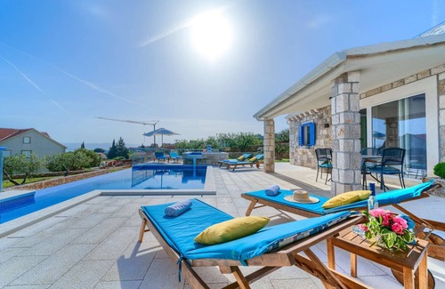 Bol Villa | Villa Sun Garden - family friendly near city center and stunning beaches with two pools