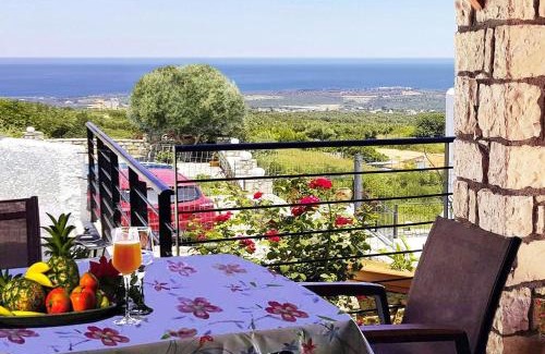 Agia Triada Villa | Villa Sunset with stunning sea view, kids area and hammocks on roof terrace