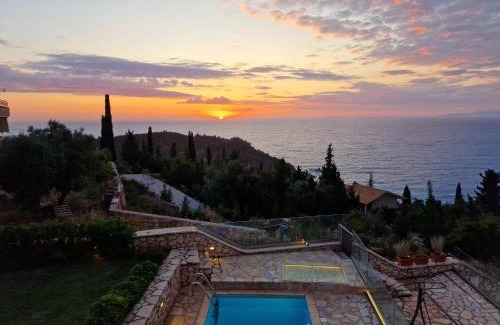 Agios Nikitas Villa | Villa Thetis with private pool where the sunsets fade away
