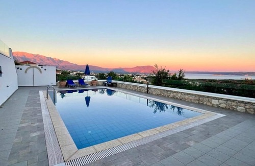 Kokkinon Khorion Villa | Villa Thymari with panoramic sea view, in Kokkino Horio