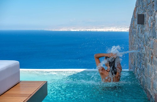 Malevizi Villa | Villa Vittoria, Breathtaking sea Views, Private Heated Pool, Close to the Beach!