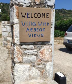 Kymi-Aliveri Apartment | Villa with Aegean views