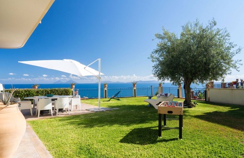 Capo d'Orlando Villa | Villa with panoramic sea view, beautiful garden, and private pool