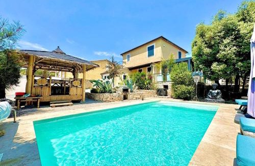 Caremeau Villa | Villa Zénith, Piscine & Paillotte Bambou