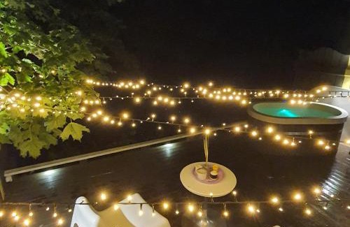 Anyksciai House | VIP Yellow dream house Sodyba Geras geltona žalia raudona violetinė