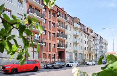 Swinoujscie Apartment | visit baltic - Kwartał Róży Wiatrów Apartament Lawendowy z sypialnią i balkonem
