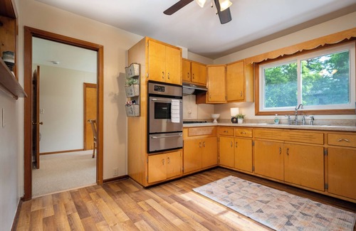 Balsam Lake House | Walking distance to public beach, boat landing, and downtown Balsam Lake