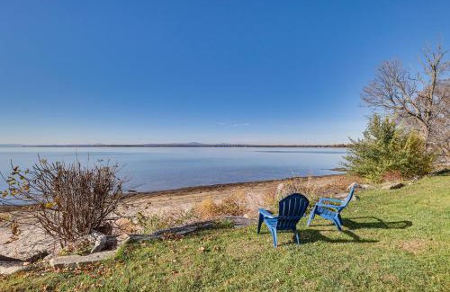 Alburg House | Waterfront Alburgh Getaway with Private Beach!