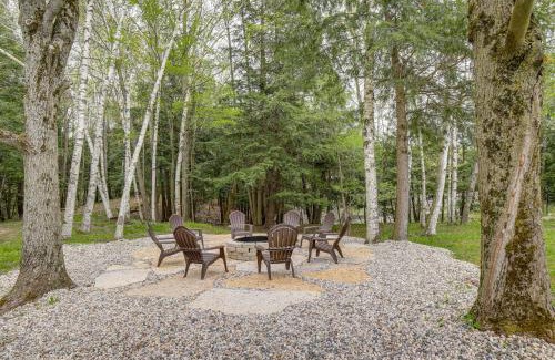 Evart House | Waterfront Evart Getaway with Fire Pit on 82 Acres!