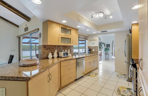 Marco Island House | Waterfront home on key lot w/pool/view of river