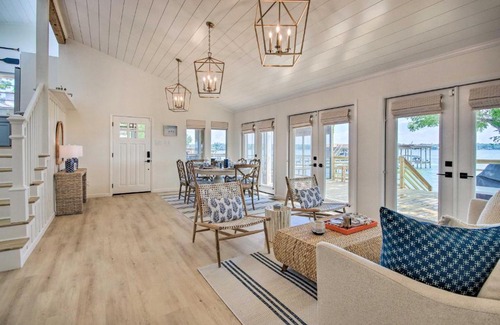 West Livingston House | Waterfront Livingston Home with Dock and Porch!