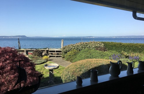 Hansville House | Waterfront - Low bank sandy beach.walk to the Point No Point Lighthouse