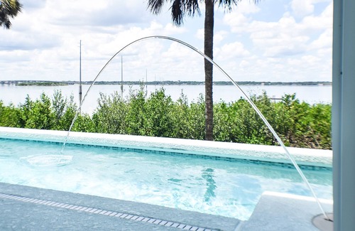 Merritt Island House | Waterfront Sunset View Home W/Pool. King bed