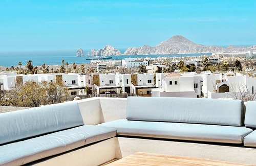 El Tezal House | Waterview private home with pool & rooftop hot tub. 5 minutes to beach & DT Cabo