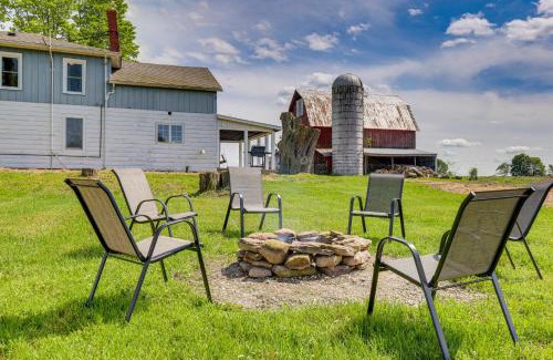 Wellsboro House | Wellsboro Farmhouse with Grill and Fire Pit!