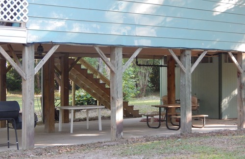 Perkinston Cabin | Wendell’s Place on Red Creek - Uncle Ralph’s Cabin Rentals - PRIVATE BEACH