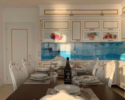 Shengjin Apartment | White&Gold penthouse